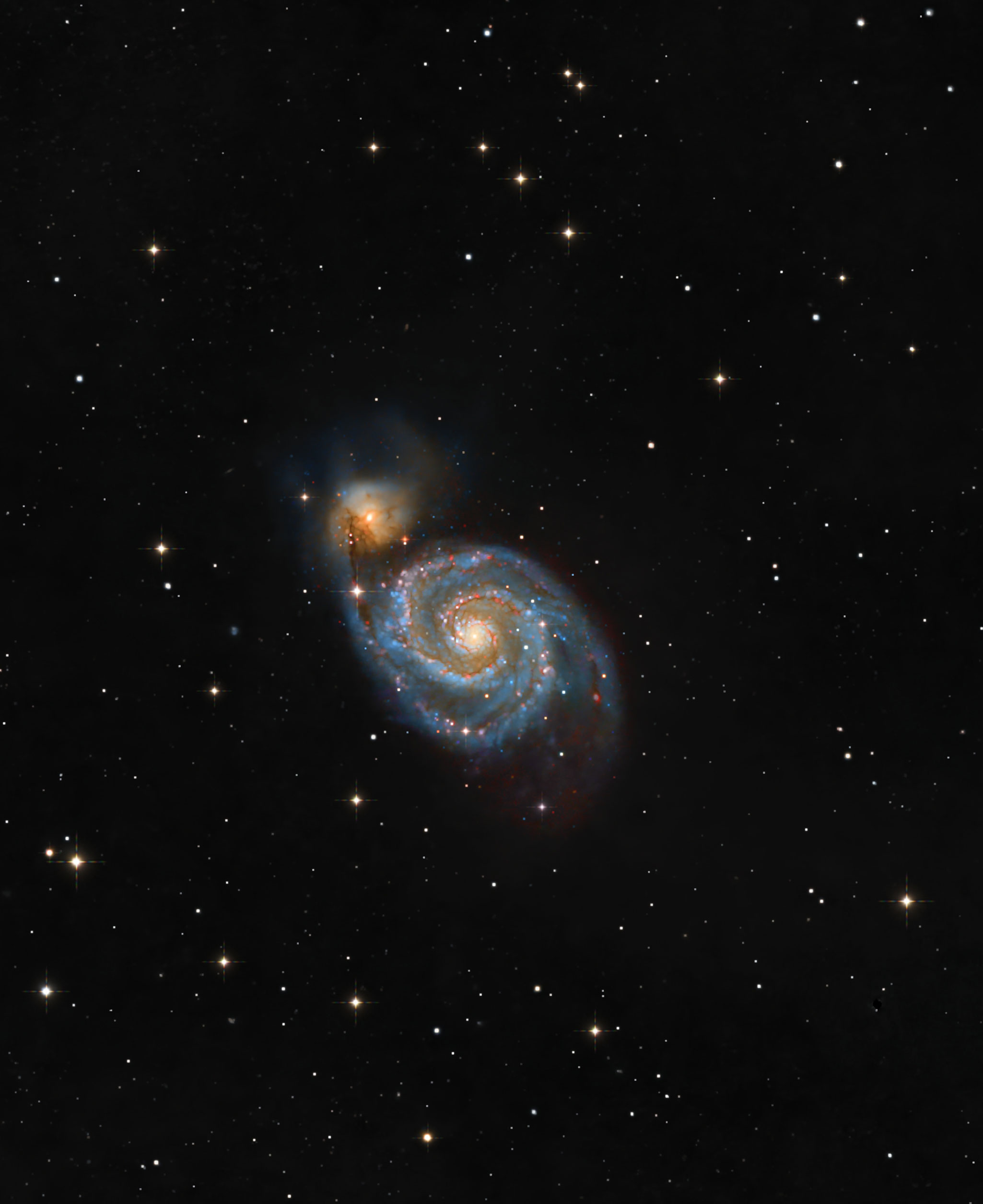 Galaxia del Remolino - M 51